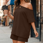 Women's 2-Piece Off-Shoulder Loungewear Set