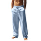 Men's Casual Drawstring Pants with Pockets