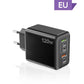 Caricabatterie rapido da 120 W con 5 porte