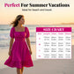 Summer Casual Ruffle Hem Midi Dress