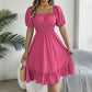Summer Casual Ruffle Hem Midi Dress