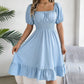 Summer Casual Ruffle Hem Midi Dress
