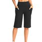 Women's High-Waist Shorts with Pockets