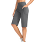 Women's High-Waist Shorts with Pockets