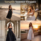 Women's Tie-Shoulder Cutout Maxi Dress