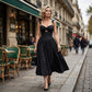 Women's Tie-Shoulder Cutout Maxi Dress