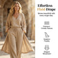 Elegante completo composto da pantaloni a gamba larga e cardigan