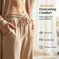 Elegante completo composto da pantaloni a gamba larga e cardigan