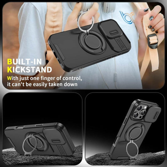 Custodia premium con supporto ad anello per iPhone