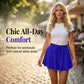 Women’s Casual High Waist Pleated Skort