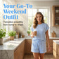 Effortless Chic Striped Lounge Set