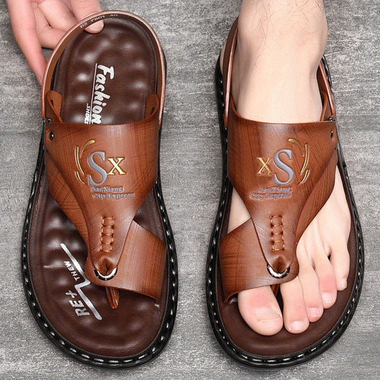 👣 SCONTO DEL 50% PER UN PERIODO LIMITATO! 🌿 Sandali da esterno traspiranti in morbida pelle per uomo (taglie forti) – Sostegno, antiscivolo, facili da indossare 🌲