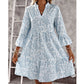 🌸Spring Sale 50%OFF🌸Women's Floral Print V-Neck Tiered Dress