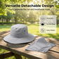 Cappello da pescatore traspirante con mascherina rimovibile