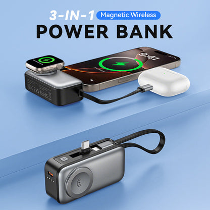 🥳OFFERTA SPECIALE 2026🥳💞OLTRE 50.000 ESEMPLARI VENDUTI!📱💨 50% DI SCONTO! Power bank magnetico tutto in uno: basta agganciarlo e ricaricare, senza dover cercare cavi. 5000 mAh, design sottile. Perfetto per i viaggi o da portare sempre con sé.