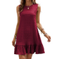 Versatile Sleeveless Summer Ruffle Dress