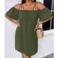 Women's Elegant Solid Color Mini Dress