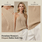 Women‘s Elegant Halter Knit Top