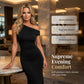 Women's One-Shoulder Ruched Fishtail Maxi Dress