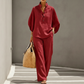💃 RISPARMIA IL 50% 📢 Set di moda donna 🔥 Collo alto + pantaloni a gamba larga – elegante, di alta qualità e perfetto per tutti i giorni ✨