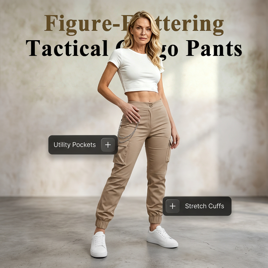 Women's Slim-Fit Multi-Pocket Cargo Pants