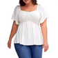 Women's Plus Sweetheart Neck Top