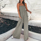 🔥2026 New arrival 53% OFF! ⌛️Ladies Gather Top Wide Leg Jumpsuit