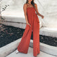 🔥2026 New arrival 53% OFF! ⌛️Ladies Gather Top Wide Leg Jumpsuit