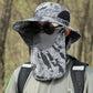 Cappello da pescatore unisex pieghevole con protezione solare