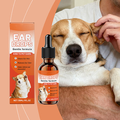 Gocce auricolari delicate per la cura quotidiana del cane