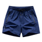 Men's Quick-Dry Athletic Shorts with Zipper Pockets