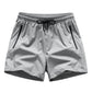 Men's Quick-Dry Athletic Shorts with Zipper Pockets