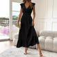 🔥 50% OFF Limited Stock Now V-Neck Ruffled Waist-Defining Maxi Dress