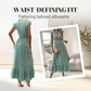 🔥 50% OFF Limited Stock Now V-Neck Ruffled Waist-Defining Maxi Dress