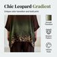 Women's Casual Leopard Trim Tunic Set