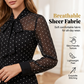 ⏰🔥OFFRE LIMITÉE : 50 % DE RÉDUCTION !🔥Plus de 50K+ unités vendues !Elegante abito midi a pois con collo annodato