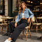 👖Women's Casual Wide-Leg Crop Pants – Breathable Soft Fabric, Deep Pockets, Elastic Drawstring Waist – Flattering Relaxed Fit for Daily Wear (S-2XL, 5 Colors)