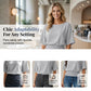 Women's Dolman Sleeve Top with Smocked Waist