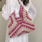Borsa da donna casual leggera in tessuto