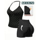 Polka Dot Halter Top & Shorts Set