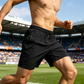 Pantaloncini sportivi da uomo ad asciugatura rapida con tasche con cerniera