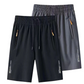 Pantaloncini sportivi da uomo ad asciugatura rapida con tasche con cerniera