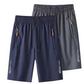 Pantaloncini sportivi da uomo ad asciugatura rapida con tasche con cerniera