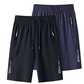 Pantaloncini sportivi da uomo ad asciugatura rapida con tasche con cerniera