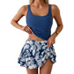👙☀️ Set costume da bagno con canotta e gonna con lacci laterali – Spalline regolabili, vita alta, imbottiture rimovibili, modello copricostume fluido. Perfetto per la spiaggia, la piscina e la luna di miele! 🌊💕✨