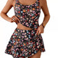 👙☀️ Set costume da bagno con canotta e gonna con lacci laterali – Spalline regolabili, vita alta, imbottiture rimovibili, modello copricostume fluido. Perfetto per la spiaggia, la piscina e la luna di miele! 🌊💕✨