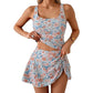 👙☀️ Set costume da bagno con canotta e gonna con lacci laterali – Spalline regolabili, vita alta, imbottiture rimovibili, modello copricostume fluido. Perfetto per la spiaggia, la piscina e la luna di miele! 🌊💕✨