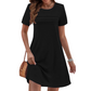 Abito casual estivo da donna con pieghe