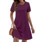 Abito casual estivo da donna con pieghe