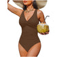 Costume da Bagno Intero Donna Modellante Effetto Pancia Piatta